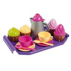 Leuke set speelservies met cupcakes!, Nieuw, Kunststof, Speelkeuken-accessoire, Ophalen of Verzenden