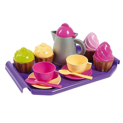 Leuke set speelservies met cupcakes!, Kinderen en Baby's, Speelgoed | Speelkeukens, Speelkeuken-accessoire, Nieuw, Kunststof, Ophalen of Verzenden