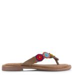 -15% Lazamani  Lazamani leren teenslipper teenslippers dames, Verzenden, Nieuw, Slippers