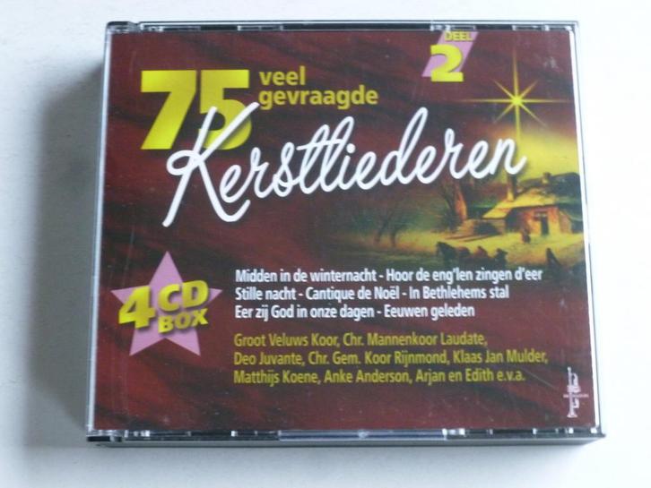 75 veel gevraagde Kerstliederen Deel 2 (4 CD), Cd's en Dvd's, Cd's | Kerst en Sinterklaas, Zo goed als nieuw, Verzenden