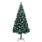 vidaXL Kunstkerstboom met dennenappels en witte sneeuw 240, Diversen, Verzenden, Nieuw