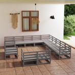 vidaXL 13-delige Loungeset massief grenenhout, Verzenden, Nieuw, Loungeset