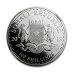 Somalische Olifant 1 oz 2015, Zilver, Losse munt, Overige landen, Verzenden