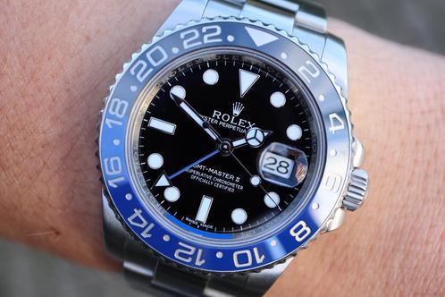 Rolex GMT-Master ll Batman 03/2014 Full set, Sieraden, Tassen en Uiterlijk, Horloges | Heren, Staal, Gebruikt, Staal, Rolex, Polshorloge