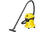 Karcher -  WD 3 V-17/4/20 Stofzuiger Zonder Zak  - Zwart, Verzenden, Stofzuiger, Nieuw, Minder dan 1200 watt