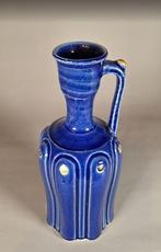 Vaas - Klei - Japan - Kbee-ware blauwe glazuur bloemvaas