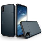 iPhone X Drop Proof Card Case Blue Verstevigde Randen, Nieuw, Verzenden