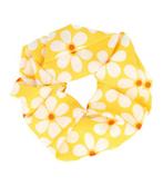 Scrunchie Haarelastiek Bloemen Patroon Wit Geel, Verzenden, Nieuw