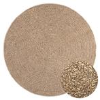 vidaXL Vloerkleed ZIZUR binnen en buiten 120 cm jute look, Verzenden, Nieuw, Bruin