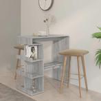 vidaXL Bartafel met opbergrek 100x50x101,5 cm grijs sonoma, Verzenden, Nieuw
