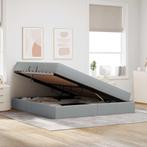 vidaXL Opbergbed met matras Lichtgrijs 160 x 200 cm, Verzenden, Nieuw