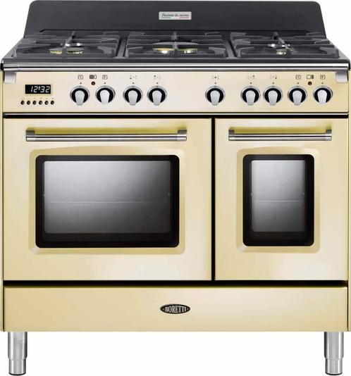 €2249 BORETTI CFBG902OW Fornuis 90 cm, Witgoed en Apparatuur, Fornuizen, Ophalen of Verzenden