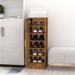 vidaXL Schoenenkast 32x35x92 cm bewerkt hout gerookt, Verzenden, Nieuw