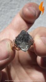 Electroformed koperen Herkimer diamant ring, Verzenden, Mineraal