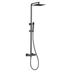 Opbouw regendouche 25cm vierkant hoofddouche thermostatisch, Verzenden, Nieuw