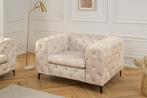 Design Chesterfield Fauteuil MODERN BAROK 120cm champagne, Huis en Inrichting, Fauteuils, Ophalen of Verzenden, Nieuw