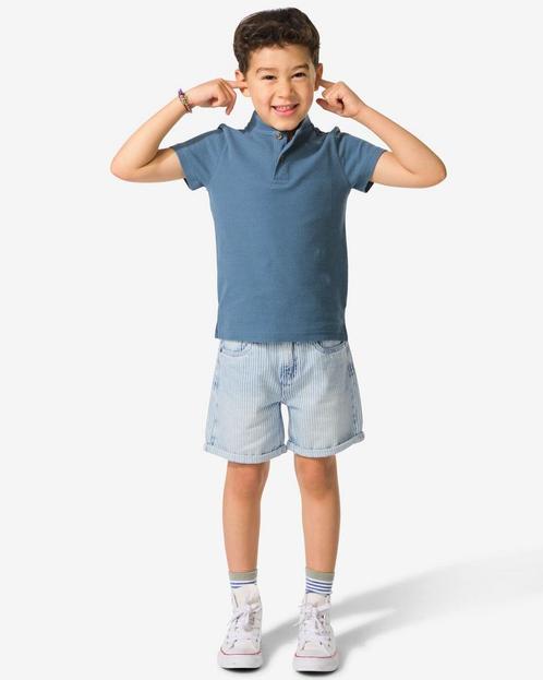 HEMA Kinder korte broek strepen blauw 2=30% / 1=15%, Kinderen en Baby's, Kinderkleding | Overige, Nieuw, Verzenden
