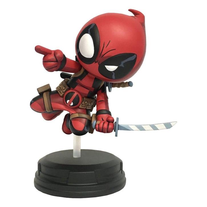 Marvel Animated Statue Deadpool (Jumping) 18 cm, Verzamelen, Film en Tv, Nieuw, Ophalen of Verzenden