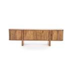 TV-Meubel Julian 4-deurs - Bruin - 95907 - tv-meubels, Huis en Inrichting, Nieuw, Overige materialen