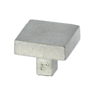 Meubelknop Jolie Carre 30 mm oud zilver, Doe-het-zelf en Verbouw, Hang- en Sluitwerk, Verzenden