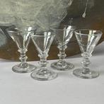 Drinkservies (4) - Antique 18th century Jenever or, Antiek en Kunst, Antiek | Glas en Kristal