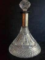 Karaf - Kristal - Vintage verzilverde Karaf