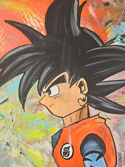 ANQA ART - Figuur - Origineel handgeschilderd Goku, Spelcomputers en Games, Spelcomputers | Overige Accessoires
