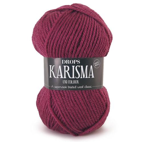 DROPS Karisma Uni Colour - 39 donkerroze - Wol Garen, Hobby en Vrije tijd, Breien en Haken, Ophalen of Verzenden