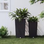 vidaXL Plantenbak met uitneembare bak rattan-look 21/49 L PP, Verzenden, Nieuw, Kunststof