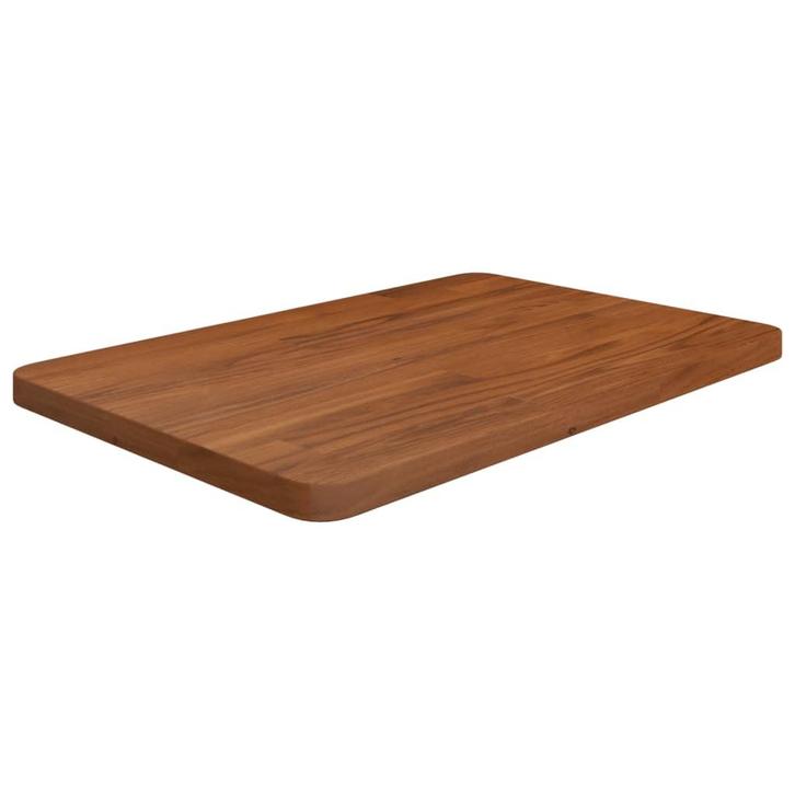 vidaXL Wastafelblad 60x40x2,5cm behandeld massief hout, Huis en Inrichting, Keuken | Keukenelementen, Bruin, Nieuw, Verzenden