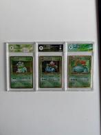 Pokémon - 3 Graded card - Bulbasaur, Venusaur, Ivysaur 1/2/3, Nieuw