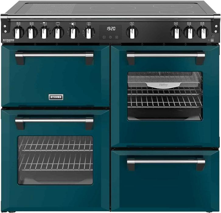 Stoves Richmond 100 Ei DX RTY inductie fornuis - deep marine, Witgoed en Apparatuur, Fornuizen, 60 cm of meer, Vrijstaand, 5 kookzones of meer