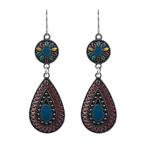 Fako Bijoux® - Oorbellen - Bohemian - Druppel Retro - Blauw, Sieraden, Tassen en Uiterlijk, Oorbellen, Verzenden, Nieuw