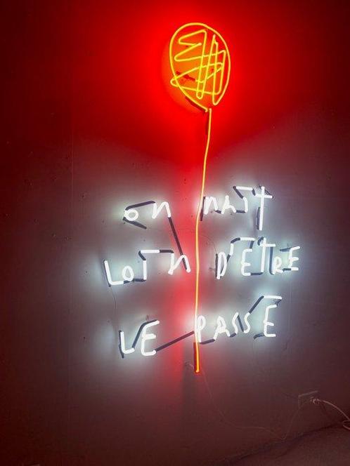 Sylvain BARBEROT - On naît loin dêtre le passé, Antiek en Kunst, Kunst | Schilderijen | Modern