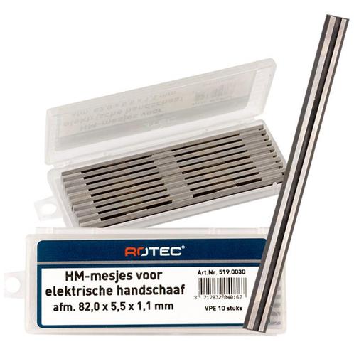 Rotec HM-Mes Voor Elektrische Handschaaf (Vpe 10), Doe-het-zelf en Verbouw, Gereedschap | Boormachines, Nieuw, Verzenden
