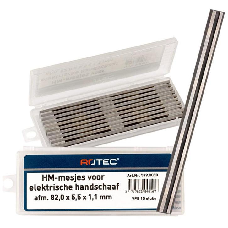 Rotec HM-Mes Voor Elektrische Handschaaf (Vpe 10), Doe-het-zelf en Verbouw, Gereedschap | Boormachines, Nieuw, Verzenden