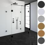 Douchecabine Compleet Just Creating Profielloos XL 80x120 cm, Doe-het-zelf en Verbouw, Sanitair, Ophalen of Verzenden, Nieuw, Chroom