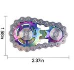 Metalen Chain Gear Fidget Spinner RVS 5,9 cm, Verzenden, Nieuw