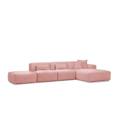 Loungebank Veenendaal - loungebanken - Roze, Huis en Inrichting, Banken | Sofa's en Chaises Longues, Nieuw, Stof