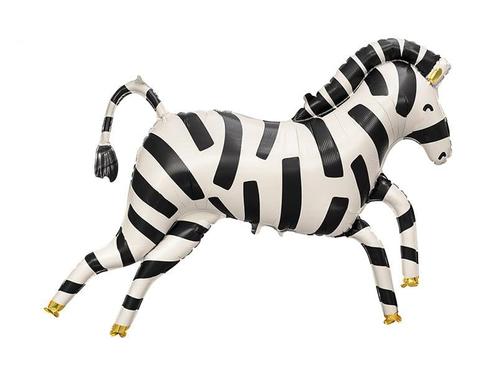 Helium Ballon Zebra Leeg 1,15m, Hobby en Vrije tijd, Feestartikelen, Nieuw, Verzenden