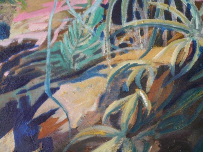 Emmanuelle TENAILLEAU - La traversée de la jungle, Antiek en Kunst, Kunst | Schilderijen | Modern