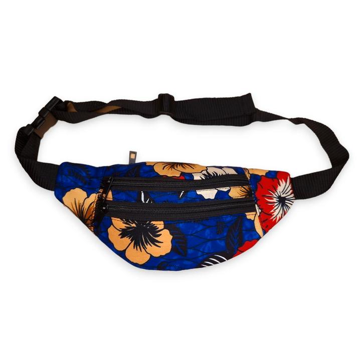 Afrikaanse print heuptasje / Fanny pack - Blauw - Festival t, Sieraden, Tassen en Uiterlijk, Tassen | Damestassen, Nieuw, Ophalen of Verzenden
