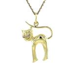 Gouden vintage kat hanger 14 kt, Ophalen of Verzenden, Nieuw