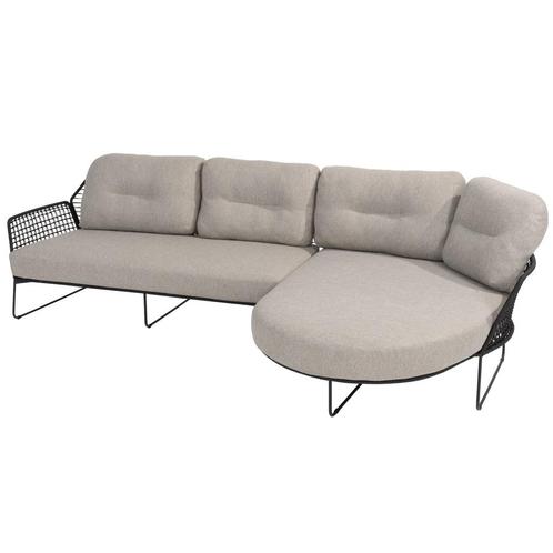 Rhodos chaise longue loungeset 2 delig antraciet rop Taste, Tuin en Terras, Tuinsets en Loungesets, Nieuw, Ophalen of Verzenden