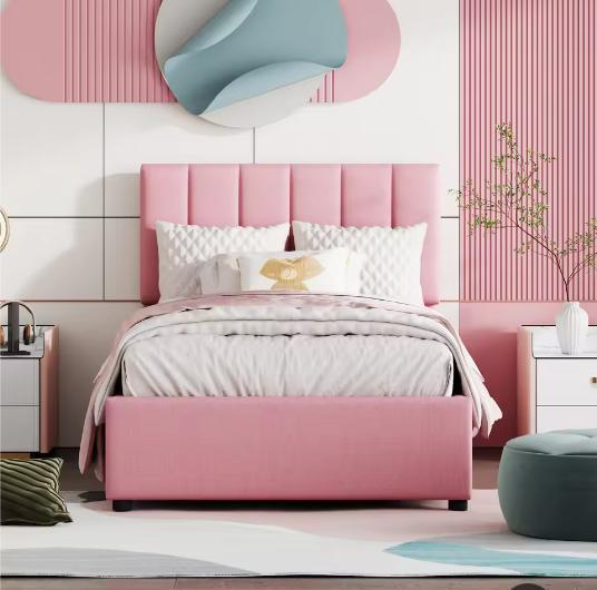 Kinderbed 90x200 cm – Hydraulisch Opbergbed, Huis en Inrichting, Slaapkamer | Bedden, Nieuw, Verzenden