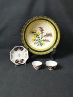 Ciotola, tazzine e piattino - Kom (4) - Porselein, Antiek en Kunst