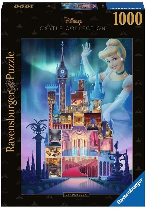 Disney Cinderella Kasteel Puzzel (1000 stukjes) |, Hobby en Vrije tijd, Denksport en Puzzels, Nieuw, Verzenden