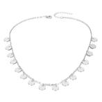 Fako Bijoux® - Ketting - Choker - Muntjes - 38cm -, Verzenden, Nieuw