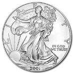 American Eagle 1 oz 2001 (9.001.711 oplage), Postzegels en Munten, Munten | Amerika, Zilver, Losse munt, Verzenden, Midden-Amerika