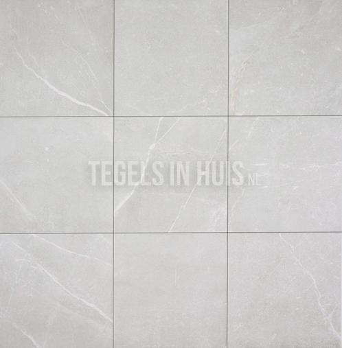 Vloertegel / wandtegel toulouse wit 60x60 gerectificeerd, Doe-het-zelf en Verbouw, Tegels, Vloertegels, Nieuw, 10 m² of meer, Keramiek